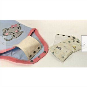 Pk of 2 Add-a-size Baby one piece clothing garment extender snap false bottoms